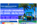 11ª SESSÃO ORDINÁRIA ÀS 19H00 - 08/05/2023 11ª SESSÃO ORDINÁRIA ÀS 19H00 - 08/05/2023