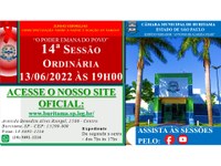 14ª SESSÃO ORDINÁRIA - 13/06/2022 ÀS 19H00.