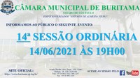 14ª SESSÃO ORDINÁRIA 14/06/2021