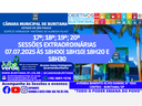 17ª; 18ª; 19ª; 20ª - SESSÕES EXTRAORDINÁRIAS - 07.07.2025 ÀS 18H00 | 18H10 | 18H20 E 18H30.