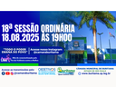 18ª SESSÃO ORDINÁRIA - 18.08.2025 ÀS 19H00.
