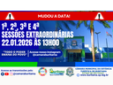 1ª, 2ª, 3ª E 4ª SESSÕES EXTRAORDINÁRIAS 22.01.2026 ÀS 13H00