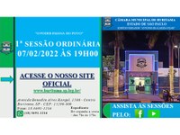 1ª SESSÃO ORDINÁRIA 2022 - 07/02/2022 ÀS 19H00