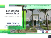 20ª SESSÃO ORDINÁRIA - 19H00 - 13/09/2021