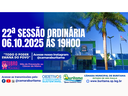 22ª SESSÃO ORDINÁRIA - 06.09.2025 ÀS 19H00.