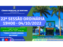 22ª SESSÃO ORDINÁRIA - 19H00 - 04/10/2022