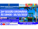 24ª SESSÃO ORDINÁRIA - 16.10.2023 ÀS 19H00.