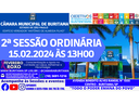 2ª SESSÃO ORDINÁRIA 15.02.2024 ÀS 13H00. 2ª SESSÃO ORDINÁRIA 15.02.2024 ÀS 13H00.