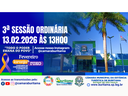 3ª SESSÃO ORDINÁRIA - 13.02.2026 ÀS 13H00.