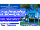 4ª SESSÃO ORDINÁRIA ÀS 19H00 - 06/03/2023 4ª SESSÃO ORDINÁRIA ÀS 19H00 - 06/03/2023