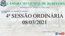 4ª SESSÃO ORDINÁRIA (01-03-2021)