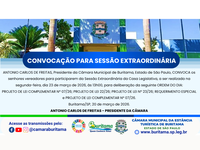 5ª SESSÃO EXTRAORDINÁRIA - 23.03.2026 ÀS 13H00.