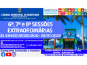 6ª, 7ª e 8ª SESSÕES EXTRAORDINÁRIAS  ÀS 13H00|13h10|13h20 - 03/07/2023