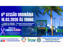 6ª SESSÃO ORDINÁRIA - 16.03.2026 ÀS 19H00.