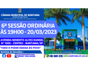 6ª SESSÃO ORDINÁRIA ÀS 19H00 - 20/03/2023 6ª SESSÃO ORDINÁRIA ÀS 19H00 - 20/03/2023