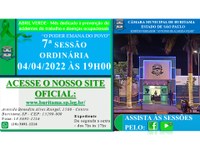 7ª SESSÃO ORDINÁRIA - 04/04/2022 ÀS 19H00
