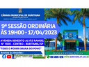9ª SESSÃO ORDINÁRIA ÀS 19H00 - 17/04/2023 9ª SESSÃO ORDINÁRIA ÀS 19H00 - 17/04/2023