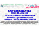 Aniversariantes do mês de abril 2023 Aniversariantes do mês de abril 2023