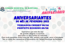 Aniversariantes do mês de Fevereiro/2023. Aniversariantes do mês de Fevereiro/2023.