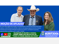 Câmara Municipal entrega Moção de Aplauso ao senhor Luís Roberto Guarniere, o “Luizão” e “Xerife”