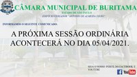 COMUNICADO SOBRE PRÓXIMA SESSÃO