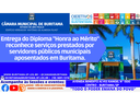 Entrega do Diploma "Honra ao Mérito" reconhece serviços prestados por servidores públicos municipais aposentados em Buritama Entrega do Diploma "Honra ao Mérito" reconhece serviços prestados por servidores públicos municipais aposentados em Buritama