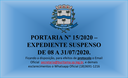 PORTARIA Nº 15/2020 PORTARIA Nº 15/2020