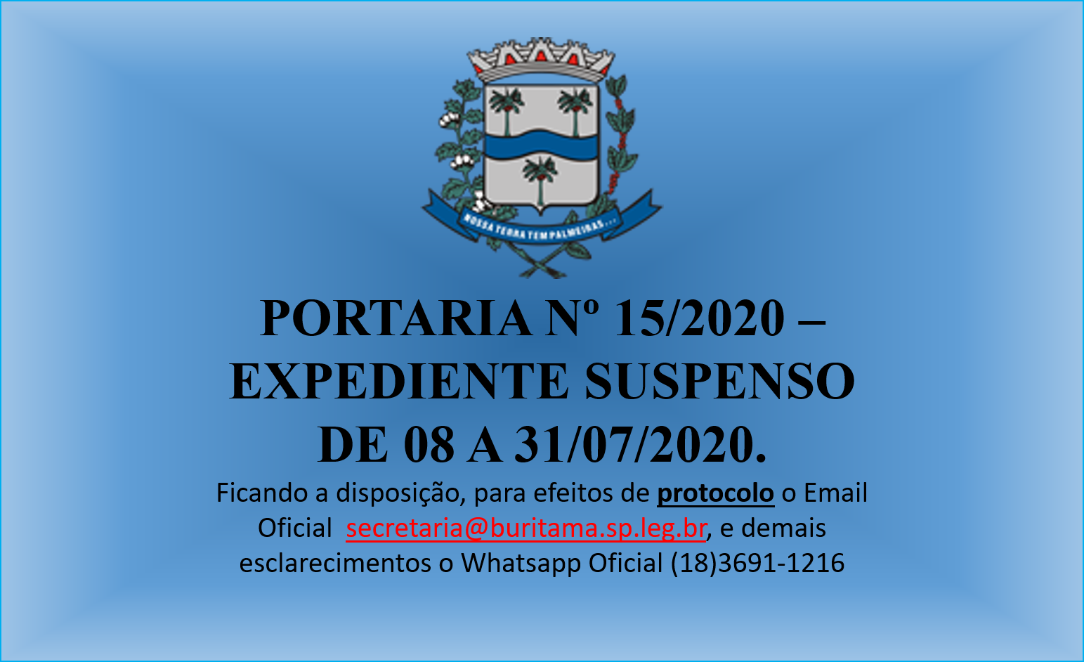 PORTARIA Nº 15/2020